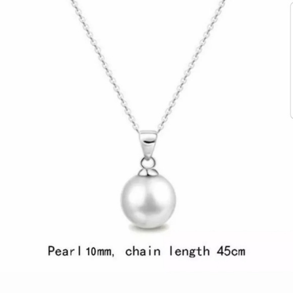 Beautiful chain white freshwater pearl fashion New - Picture 4 of 5